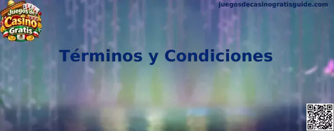 Información sobre términos y condiciones de Juegos de Casino Gratis
